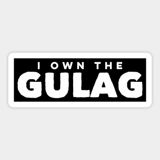 I Own the Gulag Funny Video Games Smoking Skull Sticker